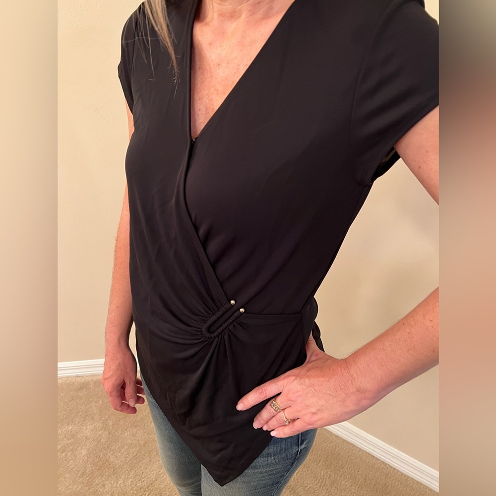 WHBM NWOT Black Top Size Small